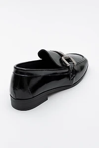 Forever & Always Womens Rous Leather Bit Loafer