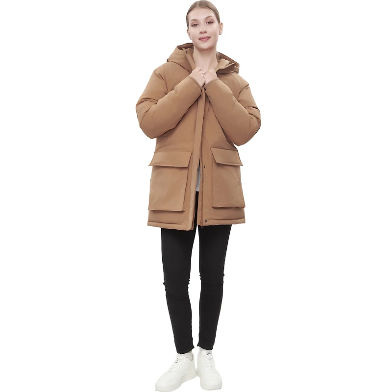 Rokka&Rolla Womens Parka Jacket with Carrying Straps
