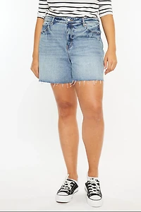KanCan Women's Plus High Rise Shorts June