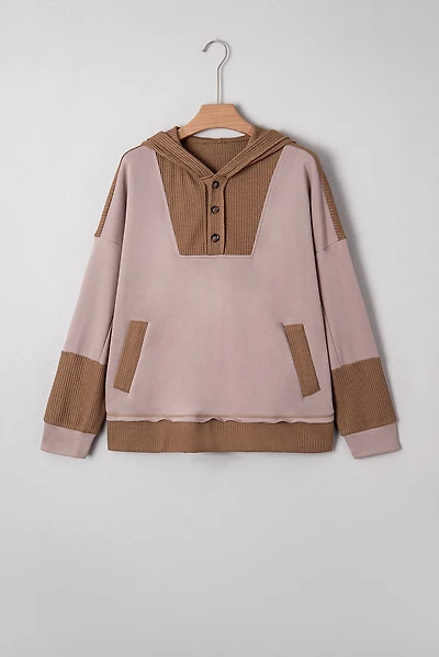 Threaded Pear Women's Alessia Exposed Seam Casual Hoodie
