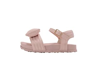 bebe Girl's Bow Accent Platform Sandals with Ankle Strap