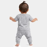 The Juniper Shop - Infant Jogger Pant Crew Set Hello Pumpkin Distressed