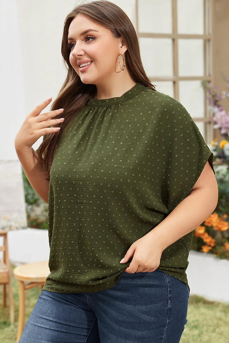Threaded Pear Women's Kataleya Mock Tied Nape PLUS Top