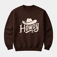 Simply Sage Market - Howdy Western Hat  Women's Graphic Sweatshirt