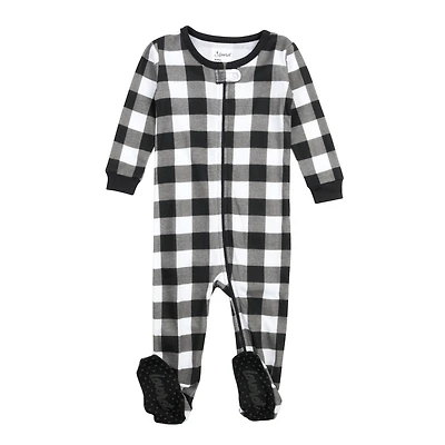 Leveret Toddler Plaid Cotton Footed Pajamas