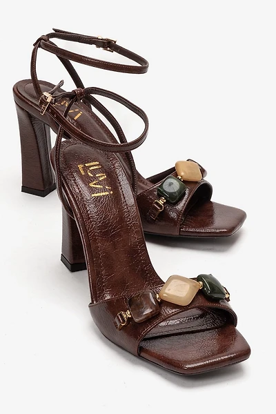 Prologue Shoes Womens Franca Block Heel Sandal