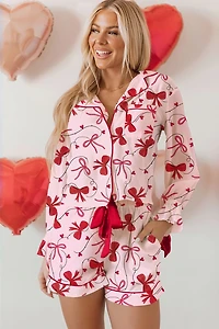 Threaded Pear Women's Laurel Pcs Pajama Set Long Sleeve Top