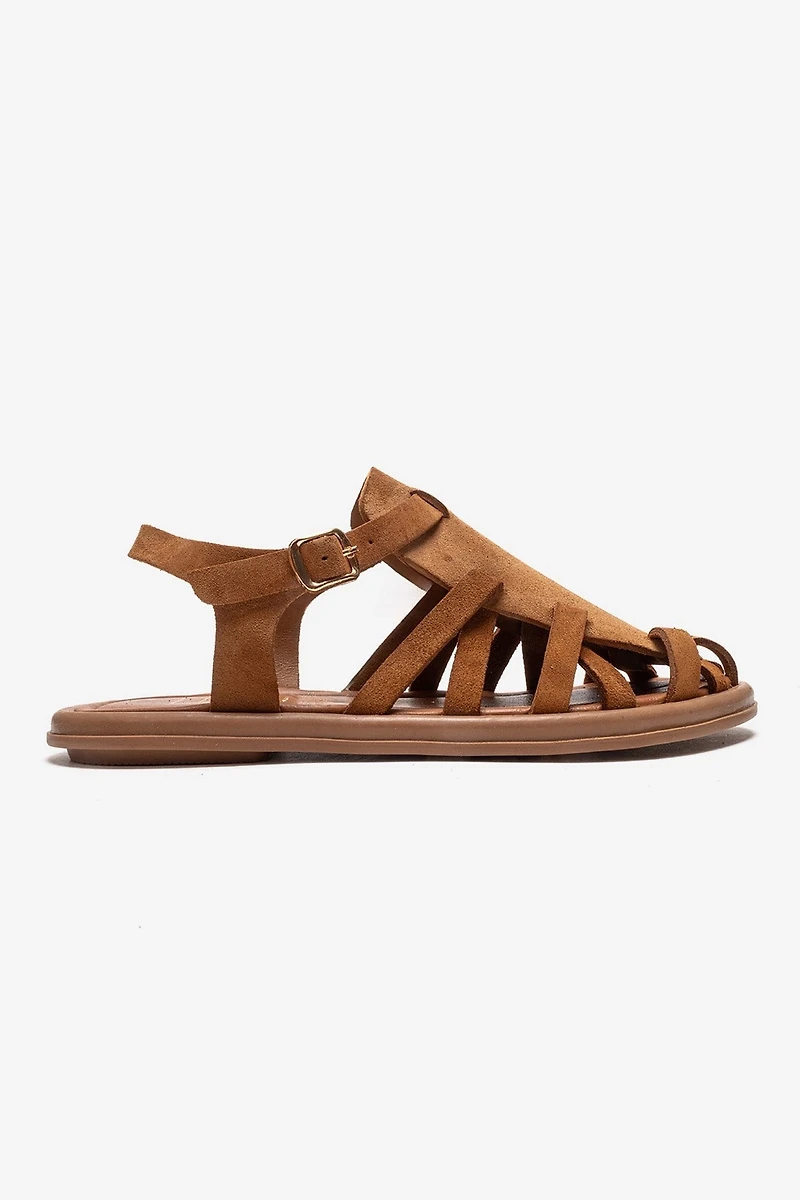 Forever & Always Womens Alone Leather Gladiator Sandals