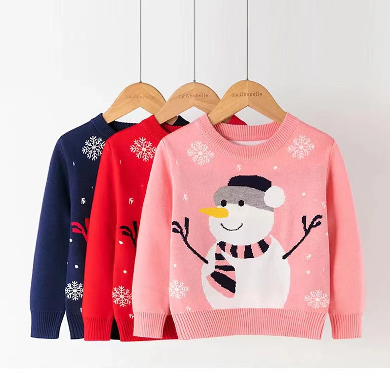 MyKids-USA Kids Unisex Snowman Pattern Knitwear