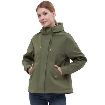 Rokka&Rolla Womens Hooded Windbreaker Jacket