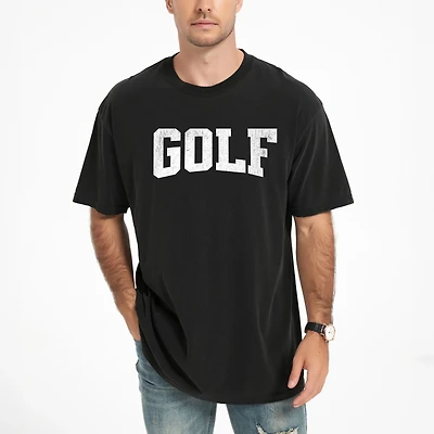 Simply Sage Market - Golf Arched Varsity Men's Garment Dyed Graphic T-Shirt