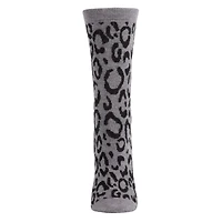 MeMoi Natori Animal Print Cashmere Blend Crew Socks
