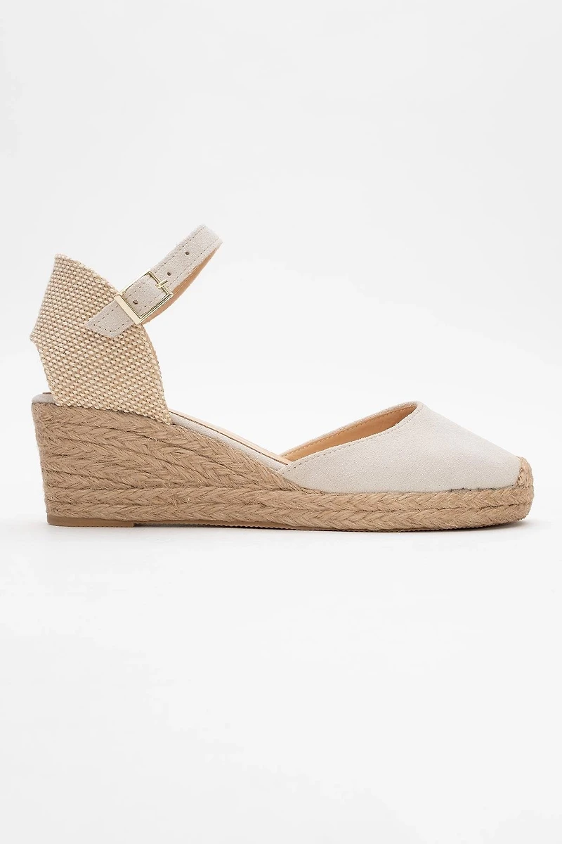 Forever & Always Womens Aldea Leather Platform Espadrille