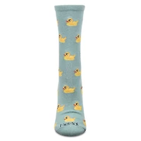 MeMoi Rubber Ducks Bamboo Blend Crew Socks