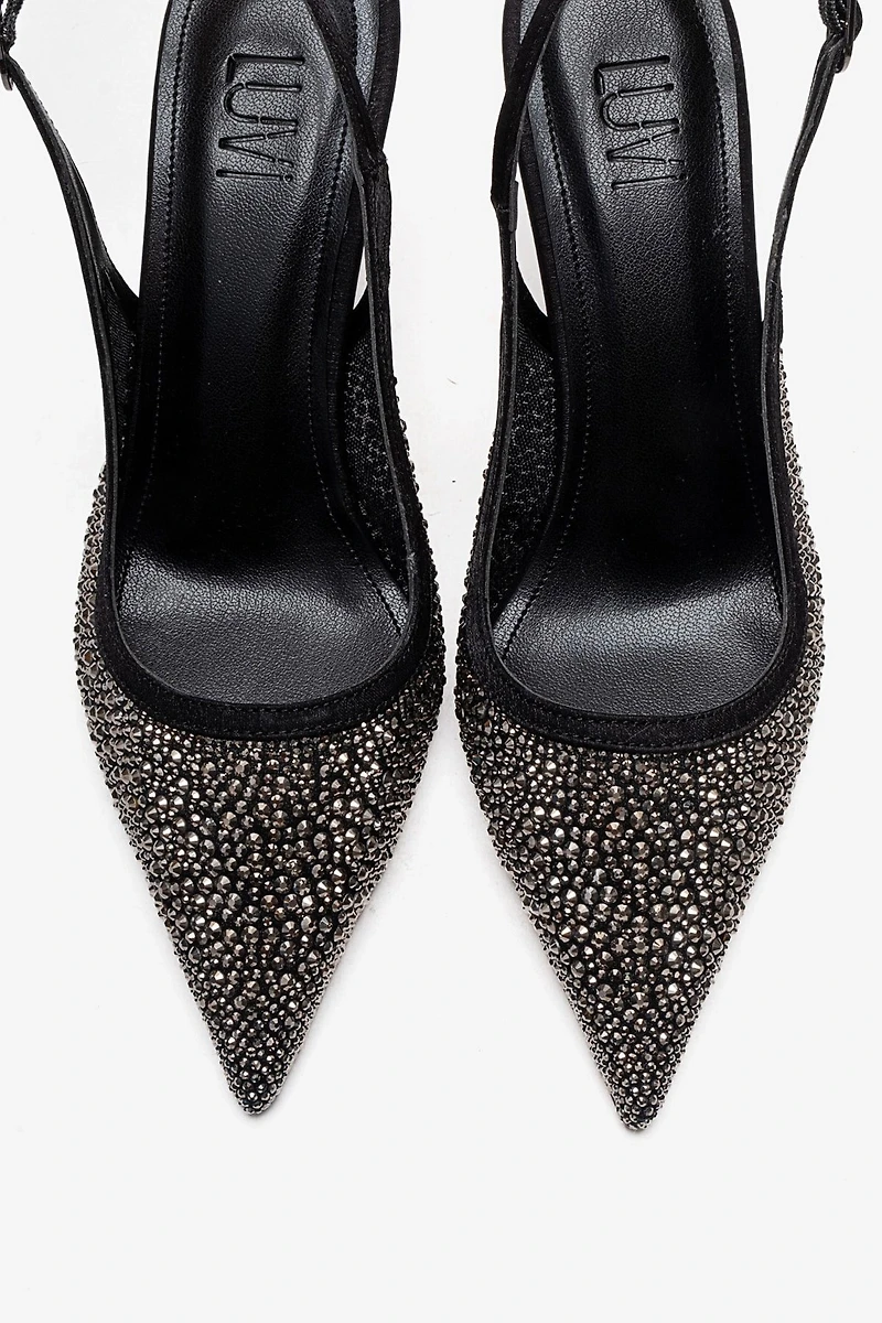 Prologue Shoes Womens Frea Slingback Stiletto Pump
