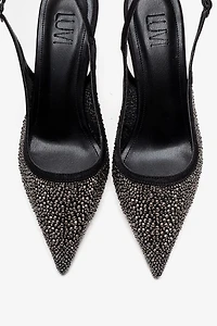 Prologue Shoes Womens Frea Slingback Stiletto Pump