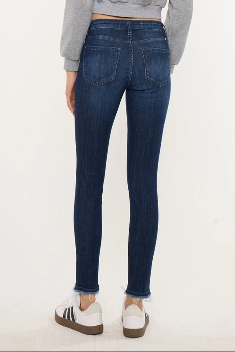KanCan Women's Essentials Mid Rise Ankle Skinny Jeans Atlanna