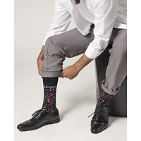 MeMoi Men's Happy Everything Rayon From Bamboo Crew Socks