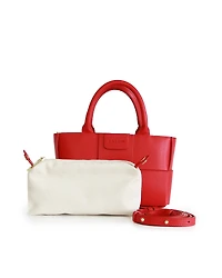 Belle & Bloom Womens Little Love Woven Crossbody Bag