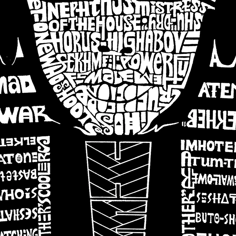 LA Pop Art Men's Word T-Shirt - King Tut