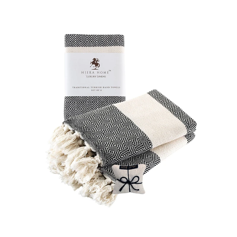 Wear Sierra Ultra Soft Turkish Cotton Hand Towels Set of 2