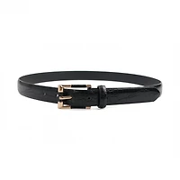 AGP PARIS Black Snake Print Women's Belt