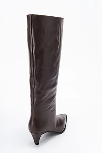 Forever & Always Womens Siora Leather Knee High Boots