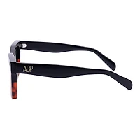 AGP PARIS Women's Two-Tone Geometric Edge Acetate Polarized Lens UV400 Sunglasses