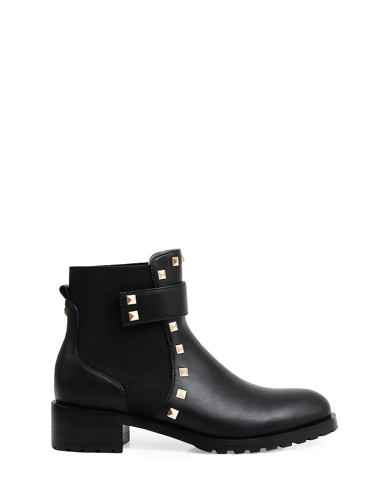 Belle & Bloom Womens City Lights Leather Ankle Boot