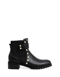 Belle & Bloom Womens City Lights Leather Ankle Boot