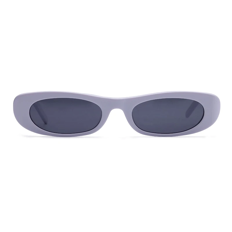 AGP PARIS Women's Sleek Oval Micro Acetate Polarized Lens UV400 Sunglasses