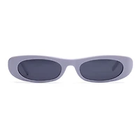 AGP PARIS Women's Sleek Oval Micro Acetate Polarized Lens UV400 Sunglasses