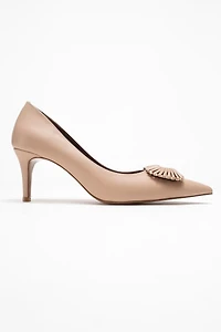Prologue Shoes Womens Great Buckle Pointed Toe Pump