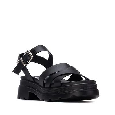 Refresh Women's Sandals Memory Foam, Block Heel