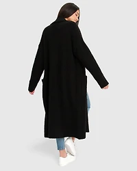 Belle & Bloom Womens Born To Run Sustainable Sweater Coat