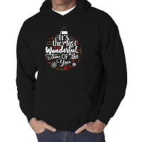 LA Pop Art Christmas Ornament - Men's Word Hooded Sweatshirt