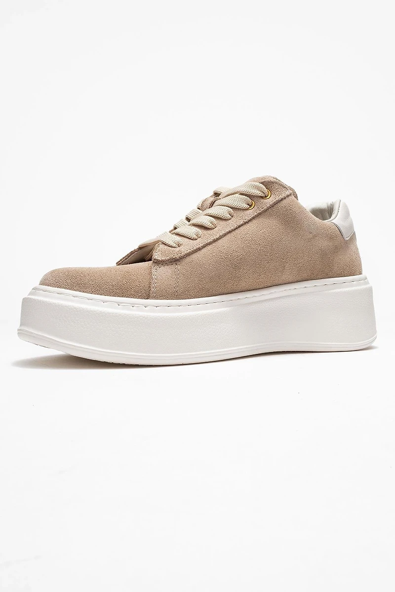 Forever & Always Womens Paloma Leather Sneaker