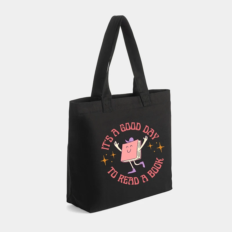Simply Sage Market - Zippered Canvas Tote It's A Good Day To Read Book