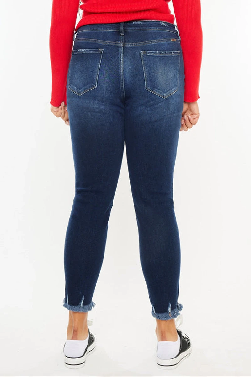 KanCan Women's Plus Ultra High Rise Ankle Skinny Jeans Journey