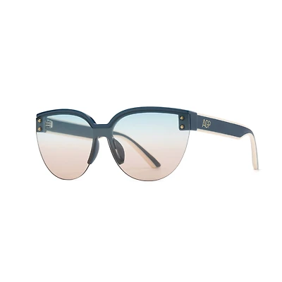 AGP PARIS Women's Clubmaster Acetate Gradient Lens UV400 Sunglasses