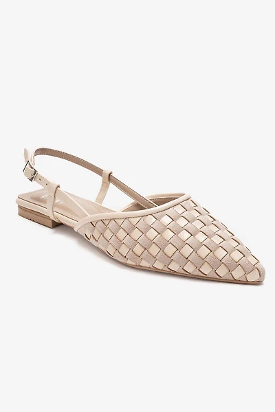 Prologue Shoes Womens Chanda Pointed Toe Woven Sandal