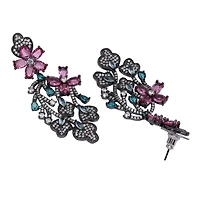 AGP PARIS Womens Diva Floral Drop Earrings