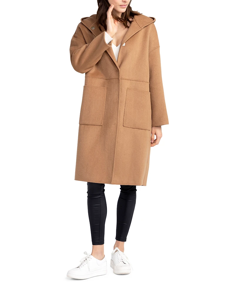 Belle & Bloom Womens Sunday Morning Hooded Coat