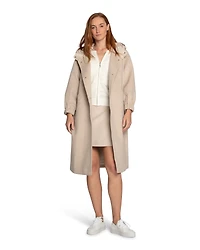 Belle & Bloom Womens Fantasy Land Wool Blend Hooded Coat