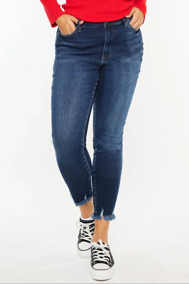 KanCan Women's Plus Ultra High Rise Ankle Skinny Jeans Journey