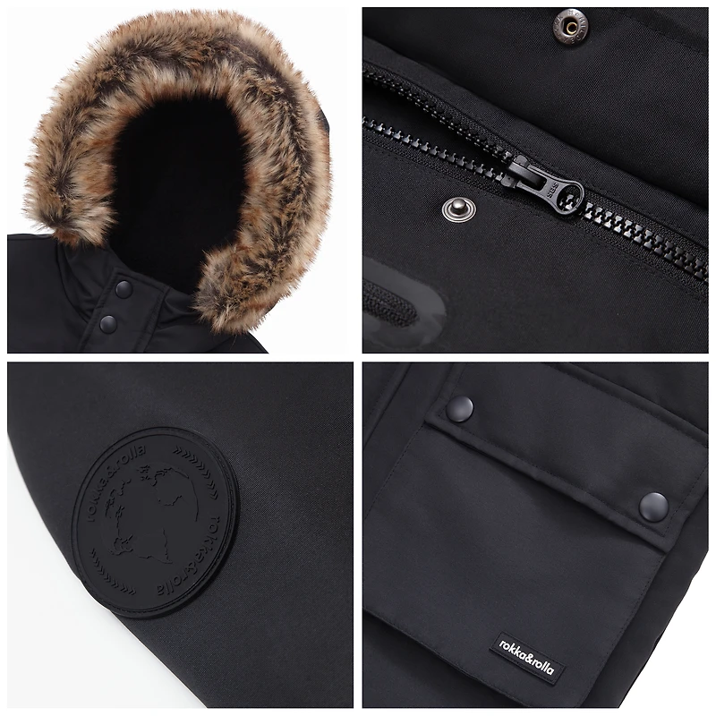 Rokka&Rolla Little & Big Kid Boys Heavyweight Parka