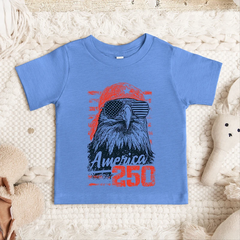 The Juniper Shop - America 250 Eagle Grunge Toddler Short Sleeve Graphic T-Shirt