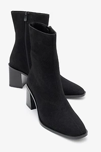 Prologue Shoes Womens Chara Block Heel Ankle Boot