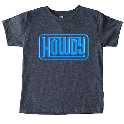 The Juniper Shop - Howdy Square Puff Print Toddler Short Sleeve Graphic T-Shirt