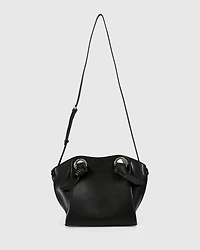 Belle & Bloom Womens Heart Of Gold Leather Shoulder Bag